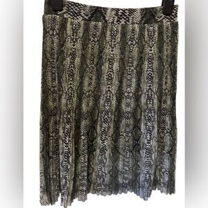 Noisy May Green and black snakeskin midi Skirt Medium NWOT